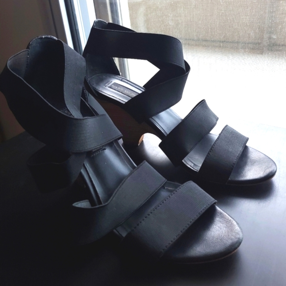 Strappy Black Heels by Steve Madden
